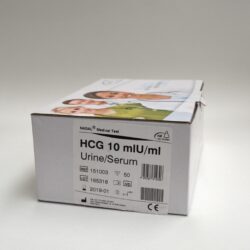 Test embarazo hCG en orina o suero, tiras reactivas 10 mUI/mL