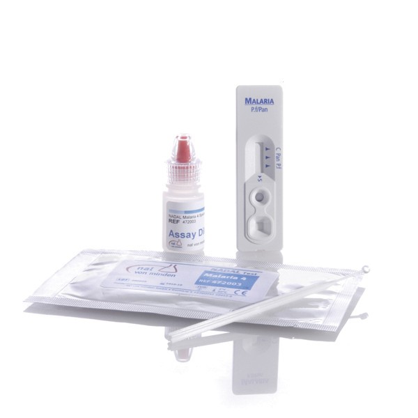 Test Malaria 4 especies en sangre, formato casete Akralab
