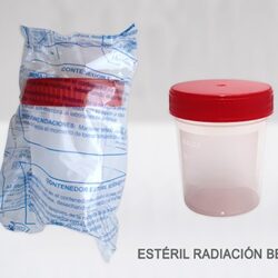 Contenedor de muestras 120 ml con tapa a rosca, Estéril R