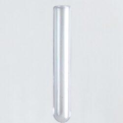 Tubo PS 13x75 mm sin tapón