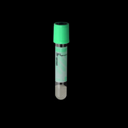 Tubo vacío 3ml heparina de litio y gel 13x75mm